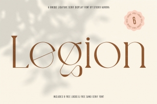 Legion - Ligature Display Serif Font Font Download