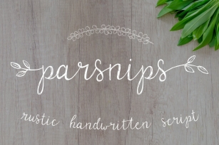 Parsnips Rustic Handwritten Script Font Download
