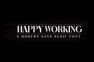 Happy Working Font Download