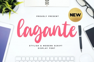 Lagante - Stylish & Modern Script Font Font Download