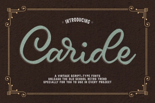 Caride Script Font Download