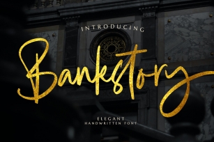 Bankstory - Handwritten Font Font Download