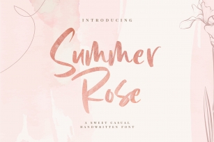 Summer Rose - Handwritten Font Font Download