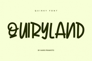 QUIRKYLAND - Quirky Font Font Download