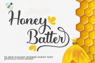 Honey Batter - Elegant Modern Script Font Download