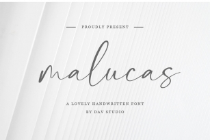 malucas - Lovely Handwritten Font Font Download