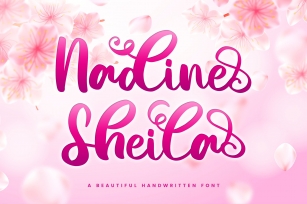 Nadine Sheila - Beautiful Script Font Font Download