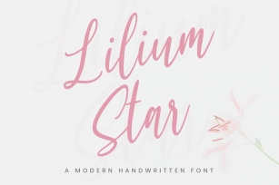 Lilium Star - Handwritten Font Font Download