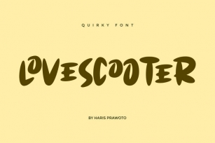 LOVESCOOTER - Quirky Font Font Download