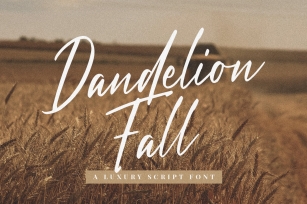 Dandelion Fall - Script Font Font Download
