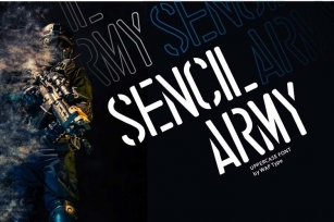 stencil army Font Download