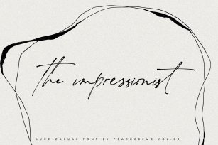 the impressionist // luxe chic font Font Download