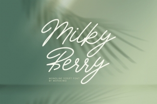 Milky Berry, Casual Script Font Font Download