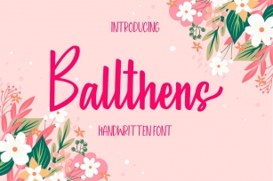 Ballthens Font Download