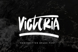 Victoria - Handwritten Brush Font Font Download