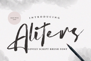 Aliters - Brush Font Font Download