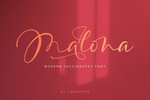Malona - Modern Calligraphy Font Font Download