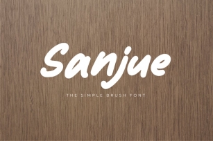 Sanjue - The Simple Brush Font Font Download