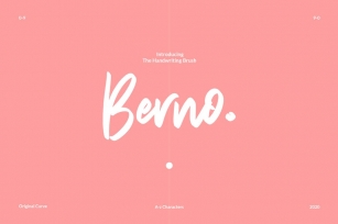 Berno - The Handwritten Brush Font Download