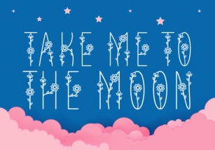 Take Me to the Moon Font Download