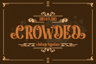 Crowded Vintage Font Font Download