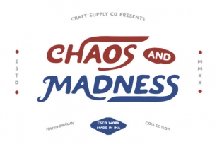 Chaos and Madness Font Download