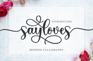 Sayloves Font Download