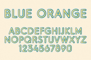 Blue Orange Font Download