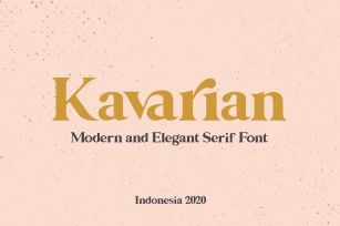 Kavarian Modern Elegant Serif Handmade Typeface Font Download