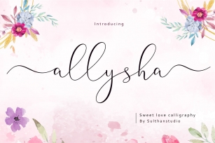 Allysha script Font Download