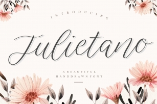 Julietano Beautiful Handdraw Font Font Download