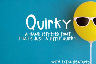 Quirky Hand-lettered Font Font Download