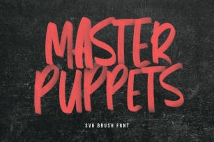 Master Puppets SVG Brush Sans Handmade Font Type Font Download