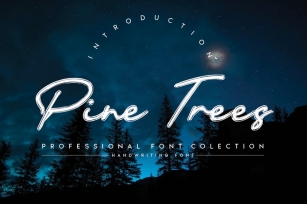 Pine Trees Font Download