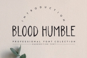 Blood Humble Font Download