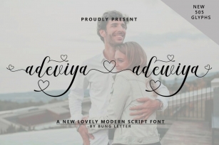 Adeviya adewiya - Lovely Modern Script Font Download