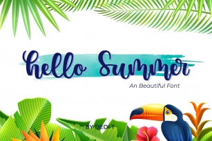 Hello Summer Font Font Download
