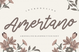 Amertano Monoline Handwritten Font Font Download