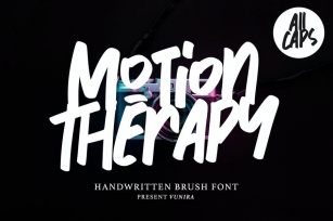 Motion Therapy | Handwritten Brush Font Font Download