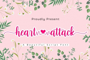 Heart Attack | A Lovely Script Fpnt Font Download