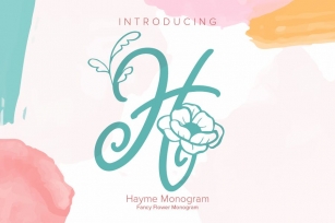 Hayme Monogram Font Font Download