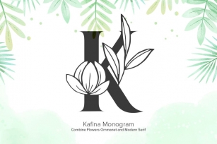 Kafina Monogram Fonts Font Download