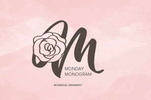 Monday Monogram Font Font Download