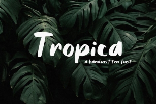 Tropica - Handwritten Font Font Download