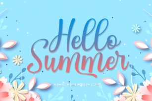 Hello Summer|Beauty font Font Download
