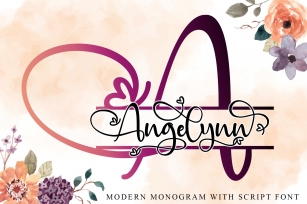 Angelynn Monogram Font Download