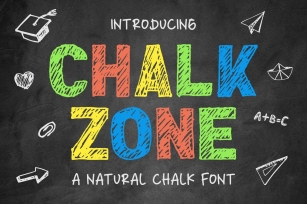 Chalk Zone- A Natural Chalk Font Font Download