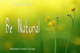 Be Natural Font Download