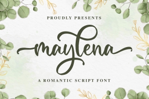 Maylena a Romantic Script Font Font Download