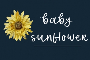 Baby Sunflower Font Download